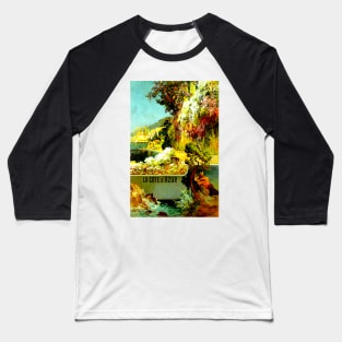 Vintage Travel - La Cote d' Azur Baseball T-Shirt